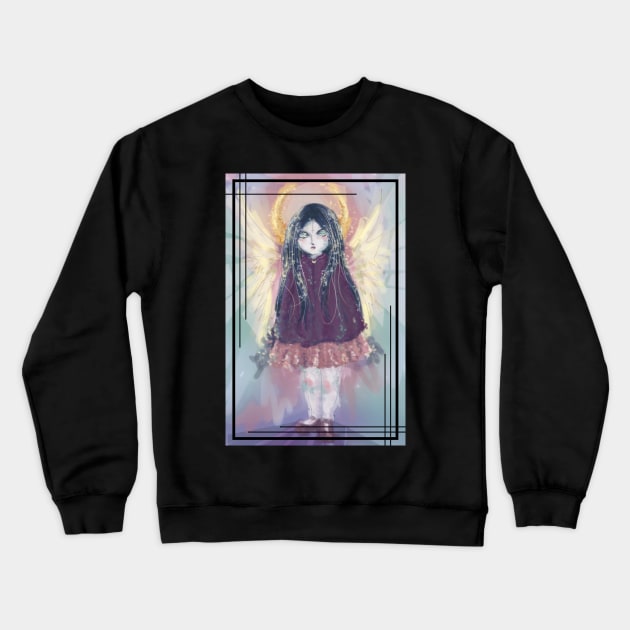 Lil Angel Crewneck Sweatshirt by rigelblack